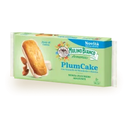 SPOTREBA Mulino Bianco plumcake s kúskami mandlí a ricottou bez pridaného cukru 155g thumbnail-1