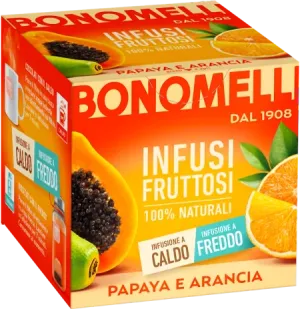 Bonomelli ovocný čaj s príchuťou papáje a pomaranča 24g