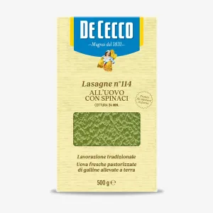De Cecco vaječné špenátové Lasagne 500g