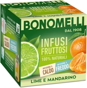 Bonomelli ovocný čaj s príchuťou limetky a mandarínky 24g