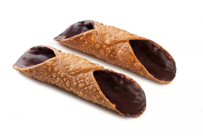 Oblátky na cannoli s čokoládovou polevou 100ks krabica