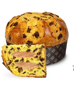 Zaghis Panettone s kúskami jahôd a horkej čokolády s krémom z vína Fragolino 800g thumbnail-2