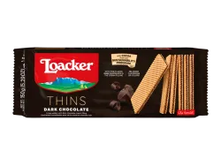 Loacker Thins chrumkavé oblátky s krémom z horkej čokolády 150g thumbnail-1